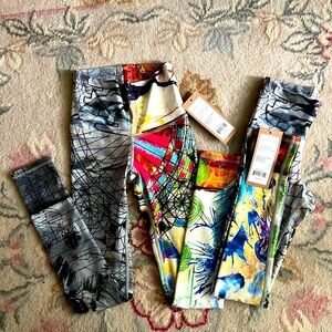 NWT Right Left Brain Barefoot legging Size XS and S